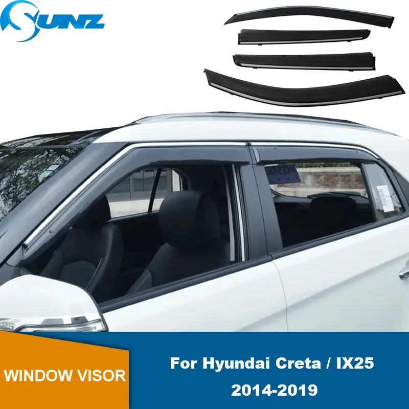 Side Wind Deflectors For Hyundai Creta / Ix25 2014 2015 2016 2017 2018 2019 Car Window Visor