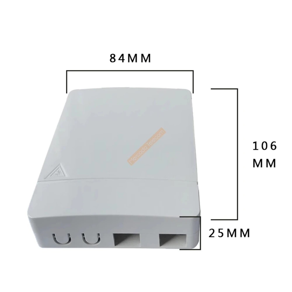 【Bestseller Alert】 2 Core FTTH Terminal Box with SC Adapter Junction Box Desktop Terminal Panel Fiber Optic Termination Box.