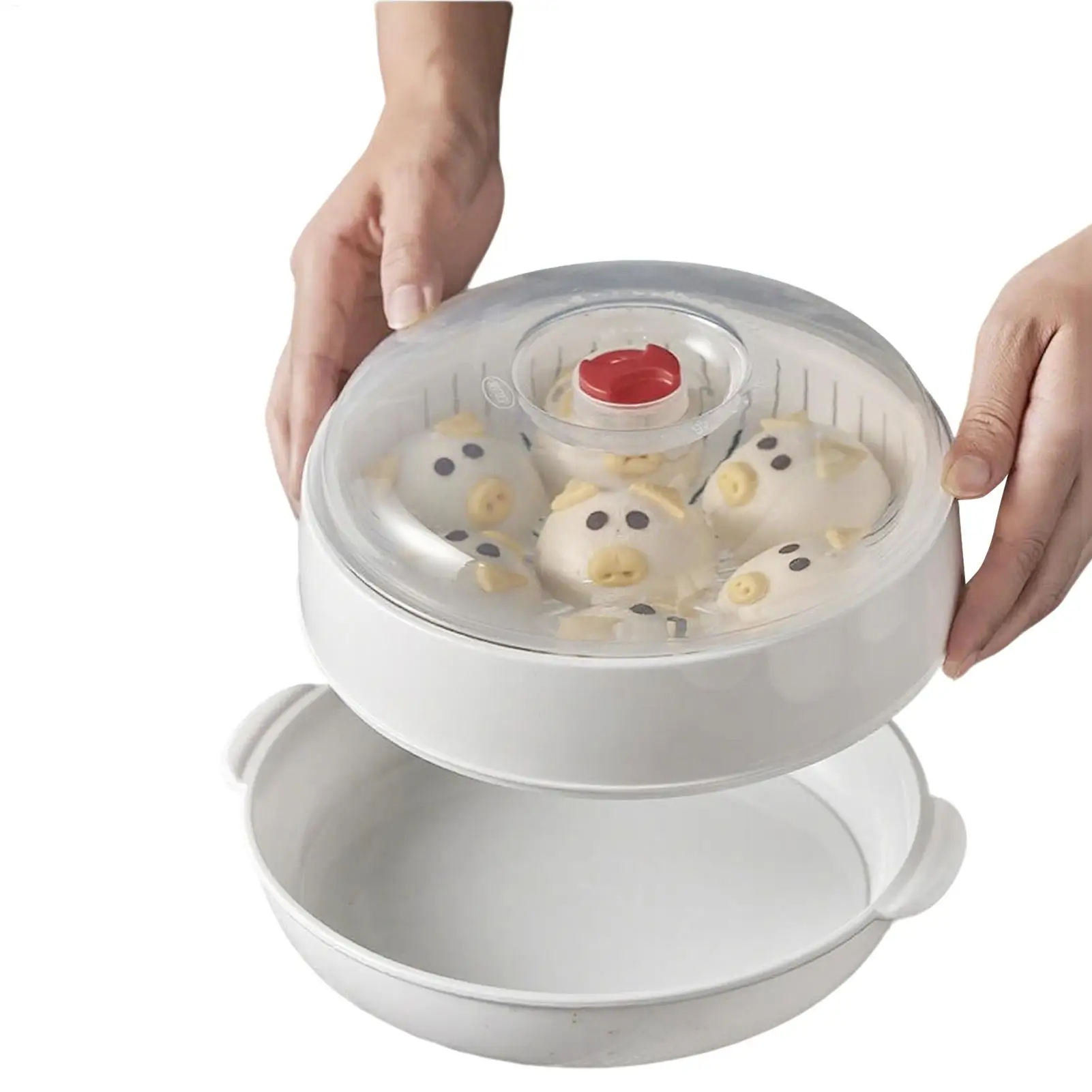 2025 Microwave Oven Special Steamer Steamed Bun Dumpling Container Steamed Rice Multi Layer Steamer Plastic Steamer