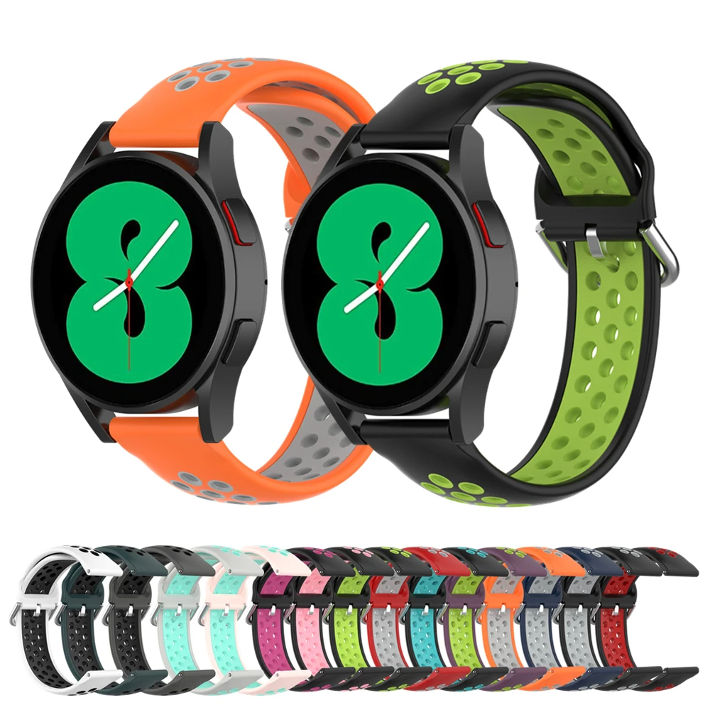 

Силиконовый ремешок для Samsung Galaxy Watch 4 Classic, браслет для смарт-часов 42 мм 46 мм, 40 мм 44 мм