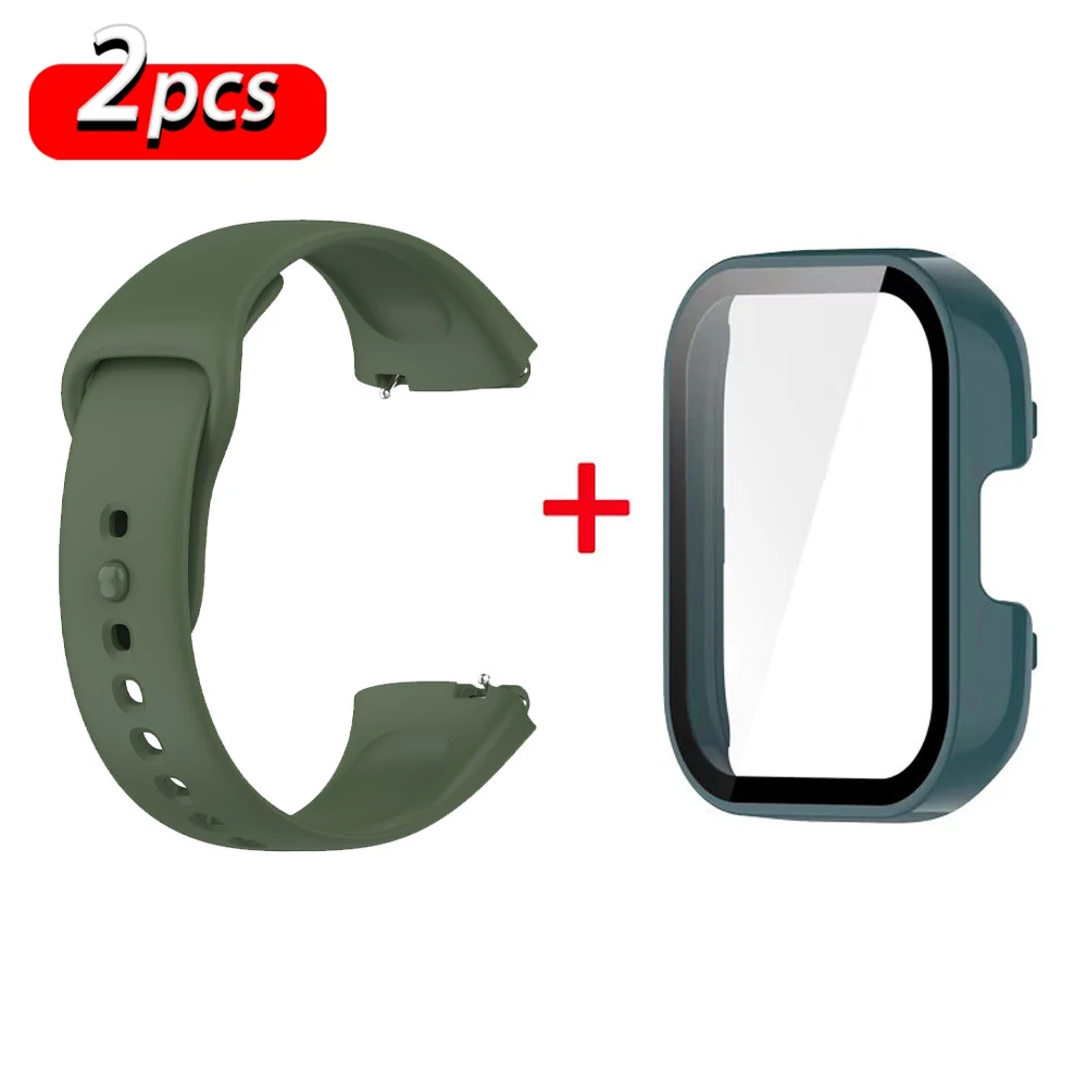 Silicone Strap and Protective Case for Sport Watch Accessories