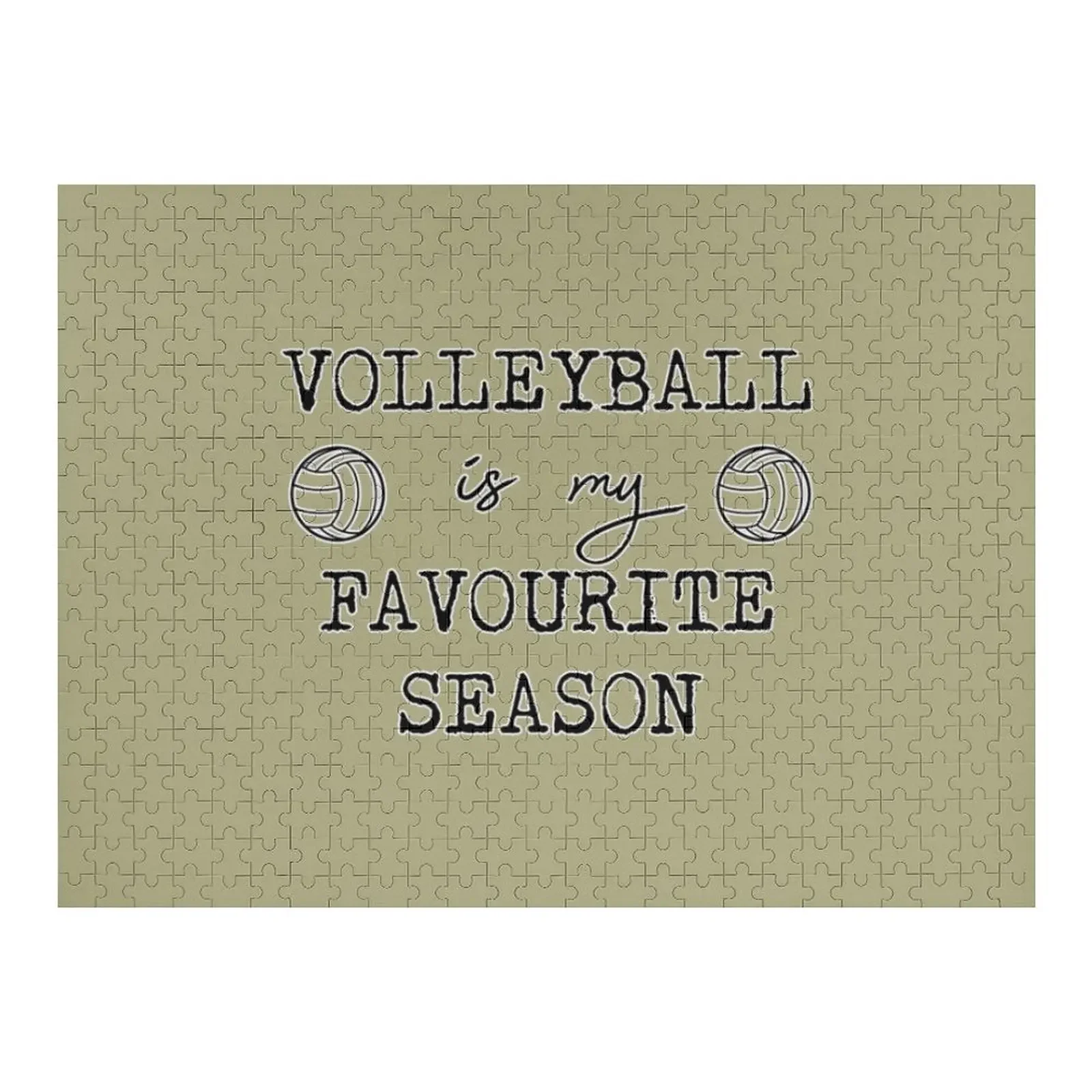 

Volleyball is my favourite season Jigsaw Puzzle Christmas Gifts Custom Kids Toy Puzzle