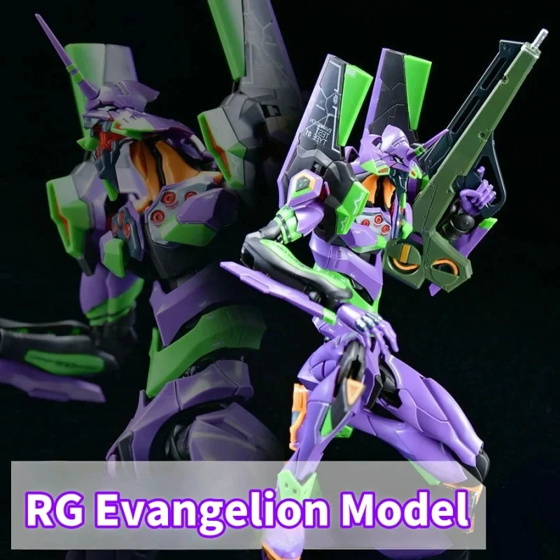 Rg Evan Gelion Model Kit 1:144 Evan Gelion Anime Action Figures Collectble Eva 01 Assembly Kit Mobile Suit Mecha Kits Toy Gift