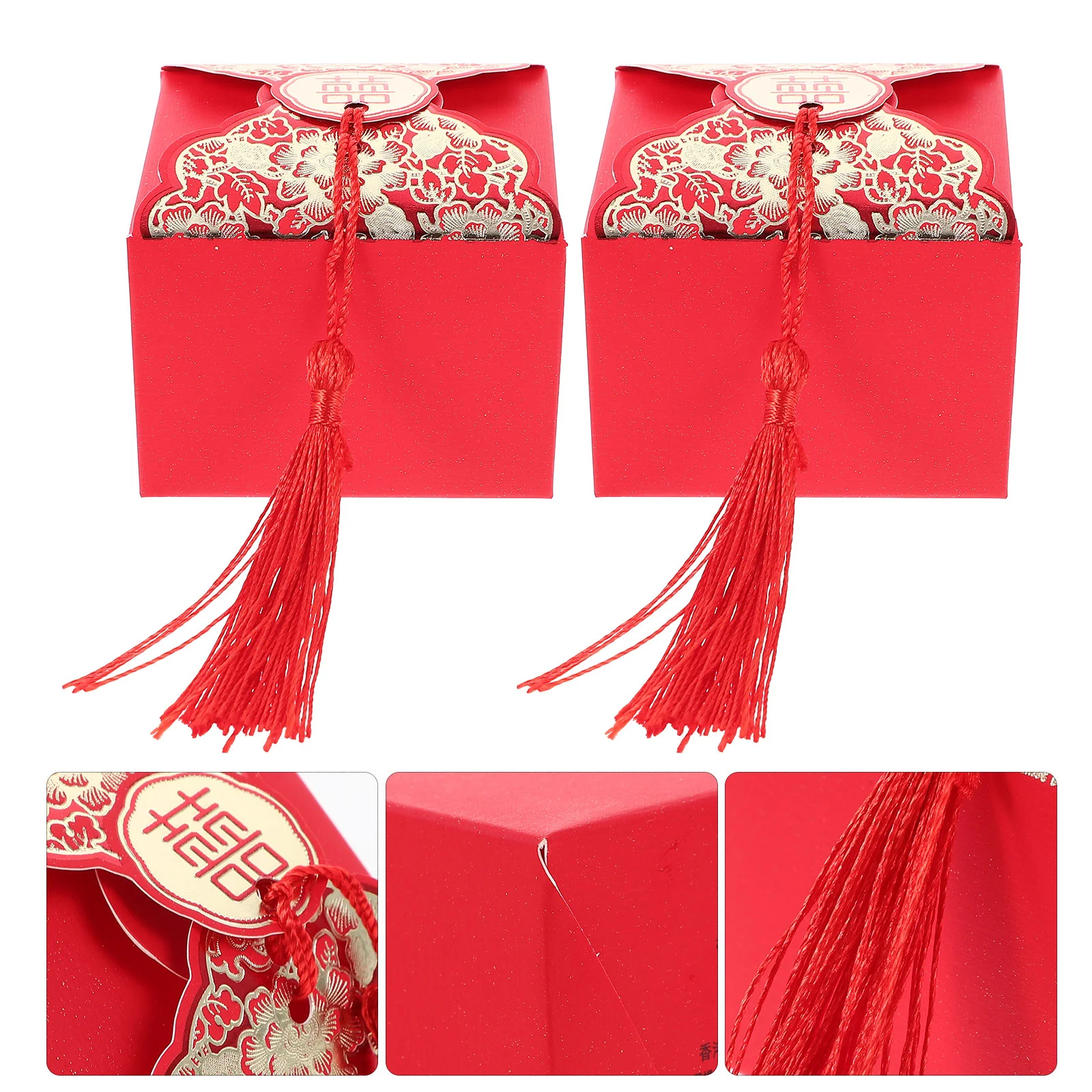 

Exquisite Packing Gift Box Red Gift Candy Case Portable Wedding Candy Box Candy Box Candy Bag Wedding Supplies Gift Box