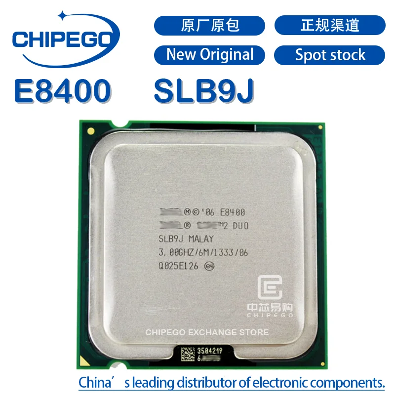 Processador Do Duplo N cleo Do Processador Central E8400 Slb9j 100 Ghz processador-do-duplo-n-cleo-do-processador-central-e8400-slb9j-100-ghz