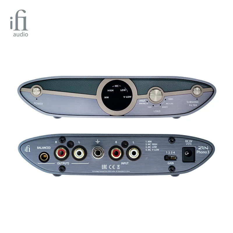 iFi ZEN Phono 3 Balanced smart MM/MC vinyl phono amplifier