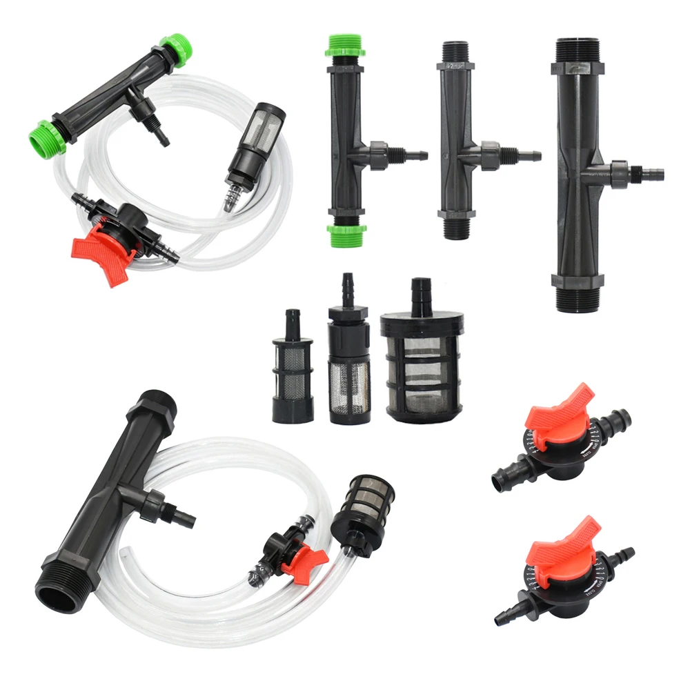 

Venturi Fertilization System 1/2 3/4 1 1.5 Inch Irrigation Venturi Automatic Fertilizer Injector Fertilizer Syringe Valve Filter