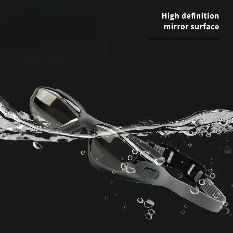 Silicone Swimming Cap Electroplating High Definition Swimming Set Goggles Set for Adults Men and Women goggles swimming goggles