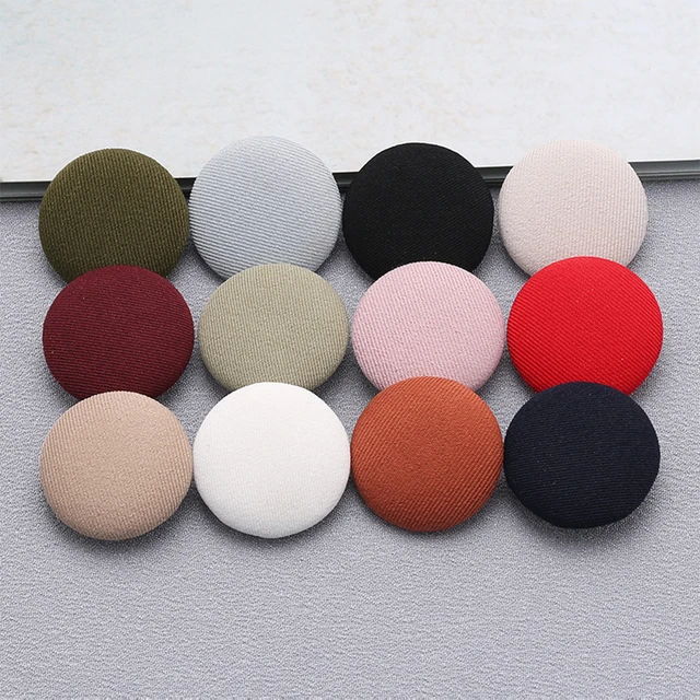 20Pcs Artificial Leather Covered Upholstery Buttons Garments Decor 25mm -  AliExpress