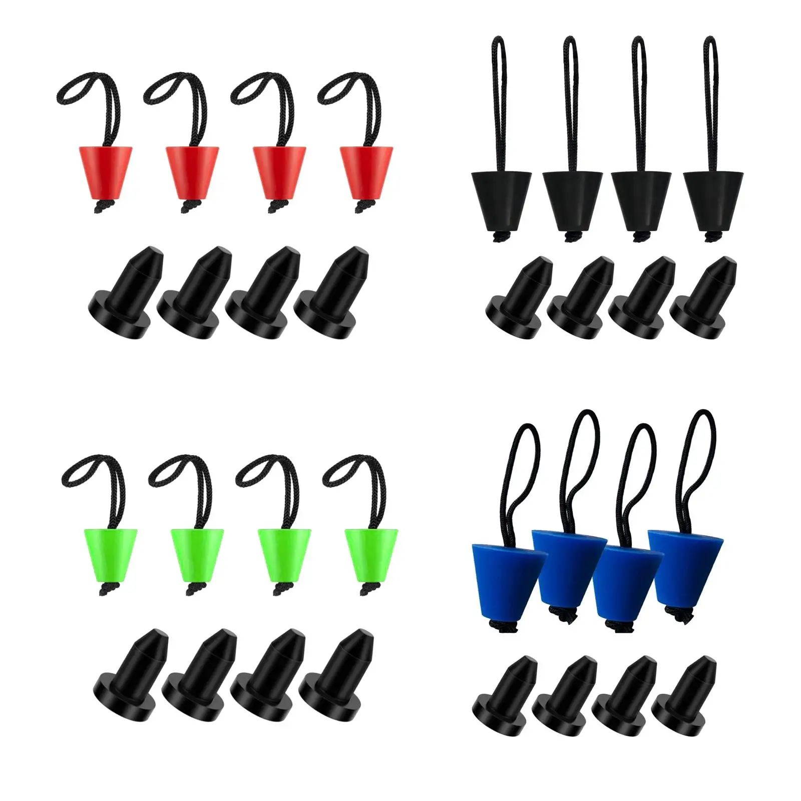 8x Kayak Plug, Kayak Drain Plug, Accessories Supplies, Silicone Drain Hole Plug,