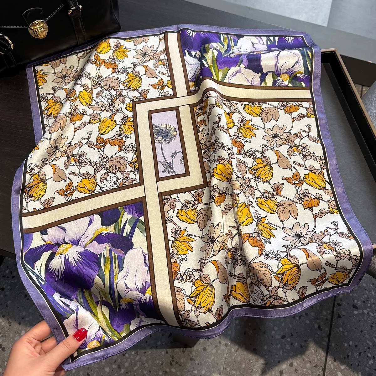 Foulard/Carré/Chale☆MONIKA ERNEST☆En soie 100% -27 g☆Silk Scarf | eBay