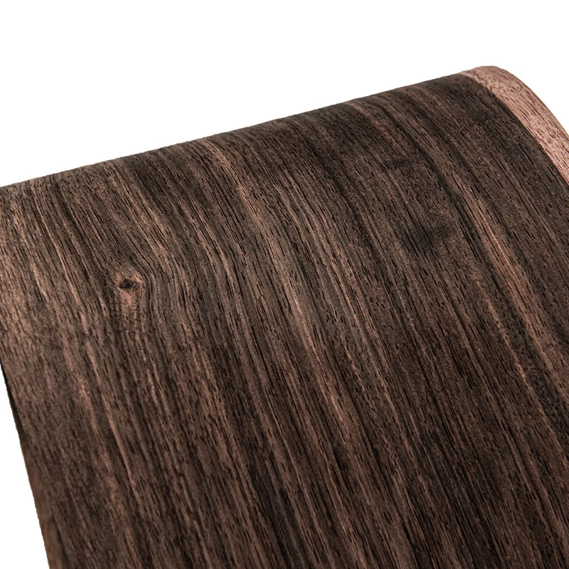 Natural Genuine Black Indonesian Ebony Veneer Furniture Wood Veneer about Thick 0.5MM