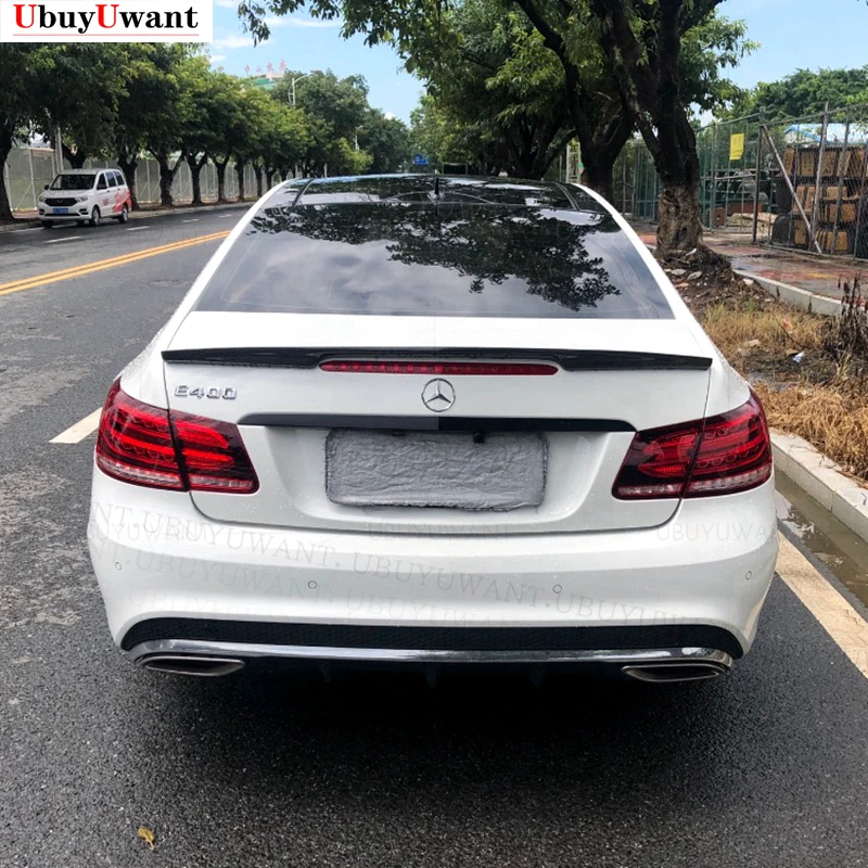 For W207 C207 Benz Eclass Coupe Real Carbon Fiber/unpainted Rear Wing