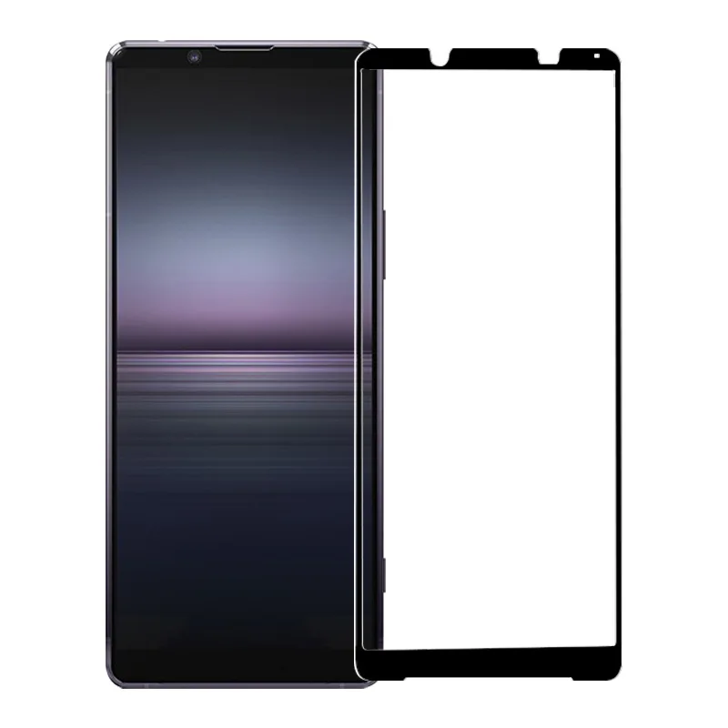 

3Pcs Tempered Glass For Sony Xperia 1 5 10 II III IV Black Edge Screen Protector For for sony Xperia XZ 2 1 5 10 I II Glass