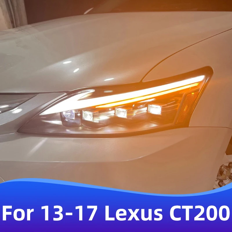 

For 2013-2017 Models Lexus CT200 Retrofit Upgrade New Style LED Headlights CT200h Turn Signals Car Accessories DRL