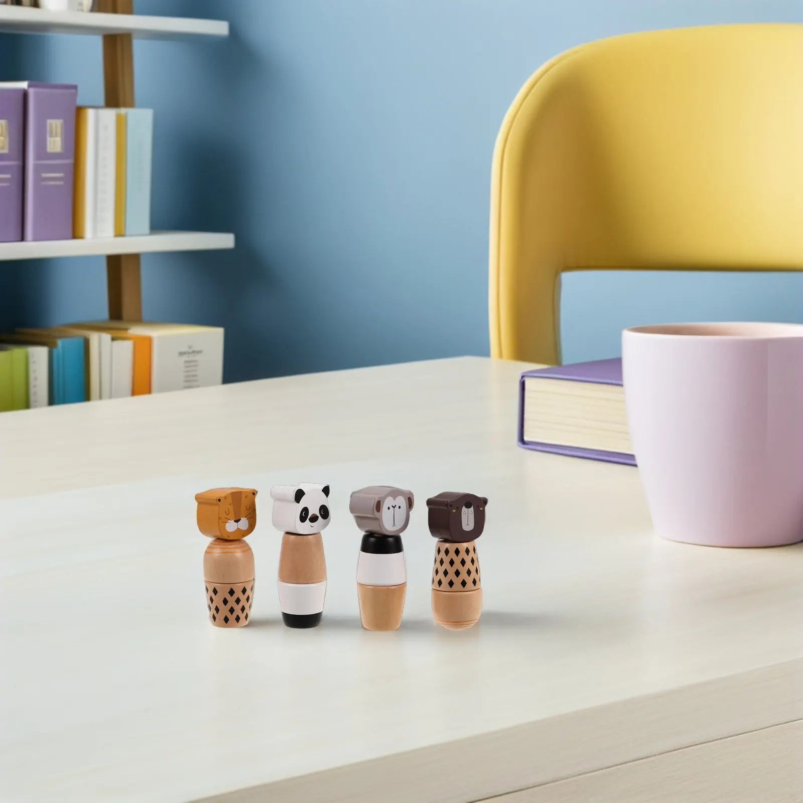 4Pcs 어린이용 너트 볼트 나사 매칭 교육 세트  몬테소리 운동 능력 개발 대화형 학습