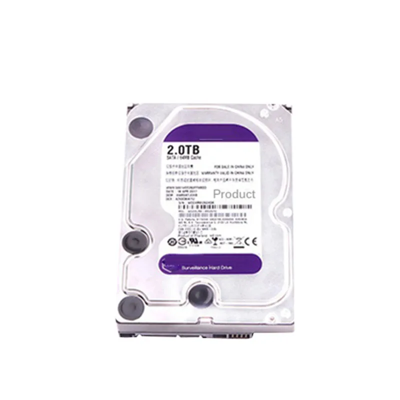 Monitoraggio Del Disco Rigido Per Ahd Cctv Dvr Nvr Hdd 2Tb Sata 6.0 Gb/S 3.5 "Western Digital Wd Purple Telecamera Di Sorveglianza