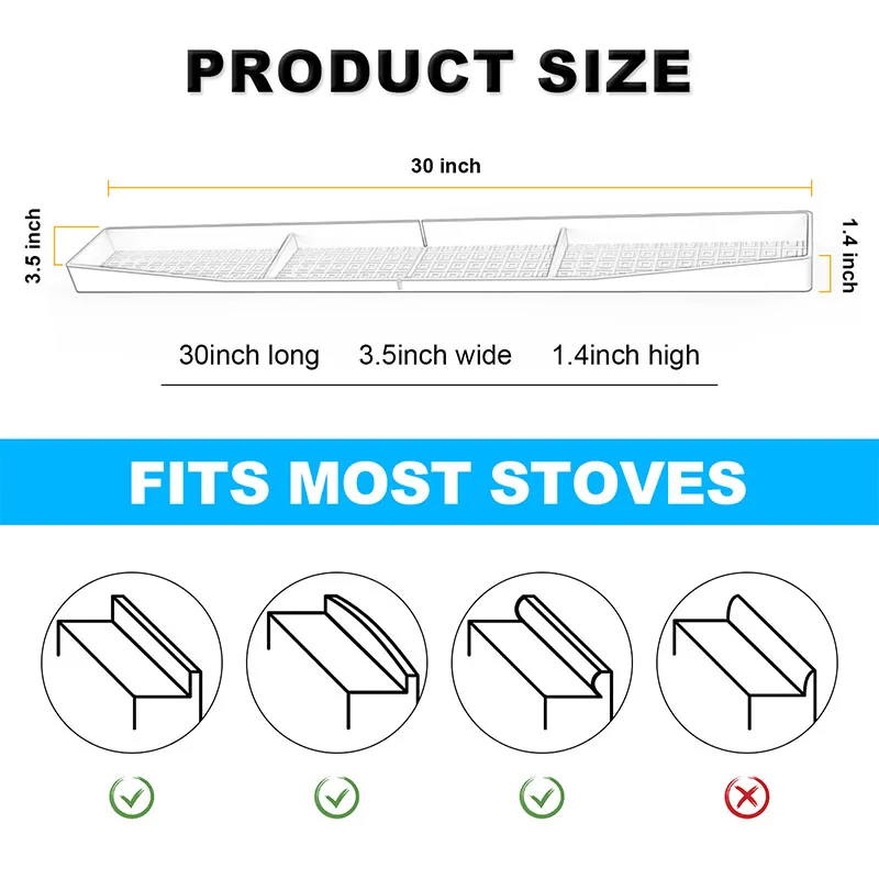 Igadgitz Home Protection Four Silicone - Protège-Grille Étagère Rouge 2 Pièces - Anti-Brûlures