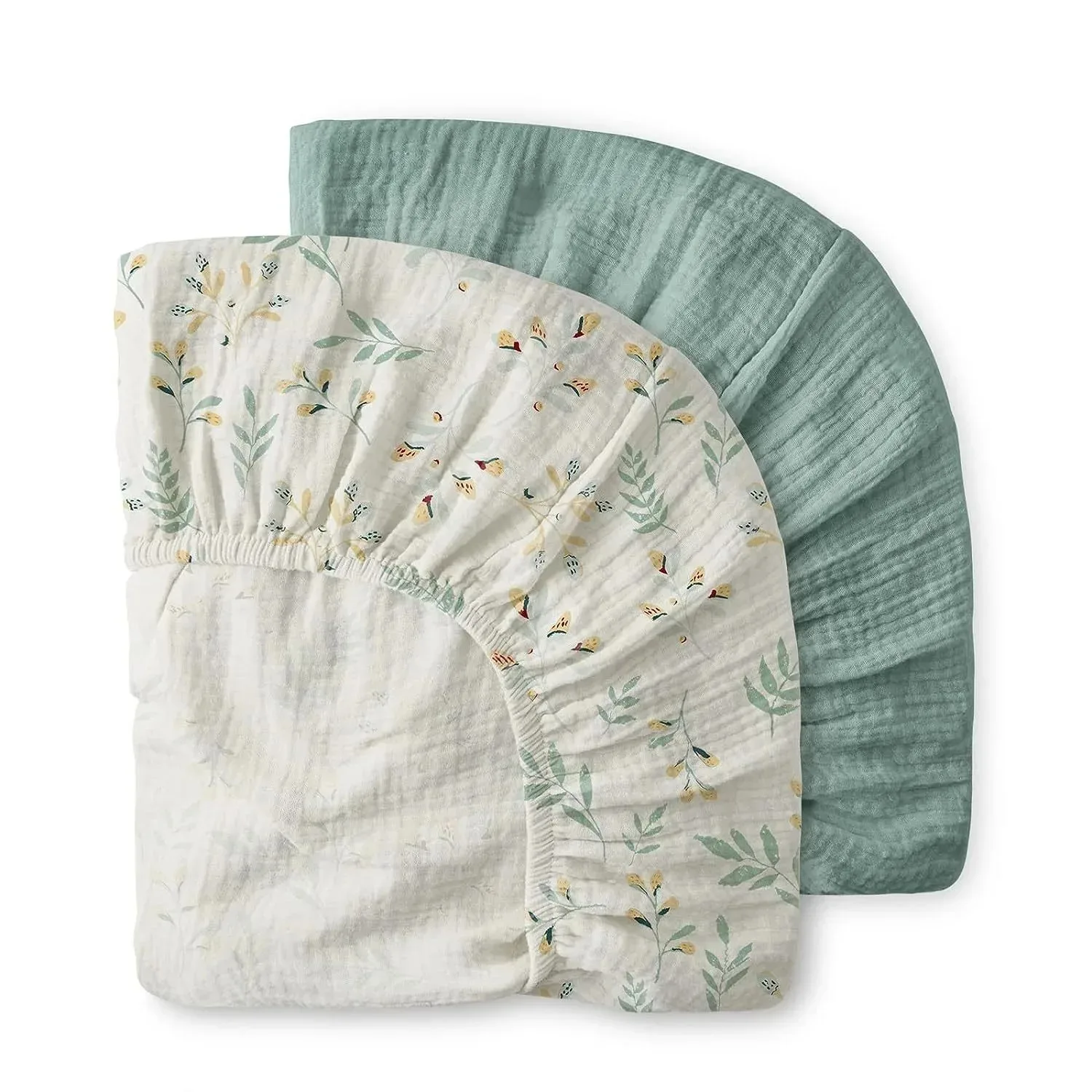70x130x22cm Baby Fitted Sheet Newborn Soft Cotton Crib Bed Sheet Children Mattress Cover Protector Solid Color