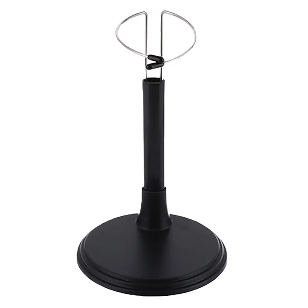 탈착식 조절식 인형 곰 디스플레이 스탠드, PVC 블랙, 25cm 블랙