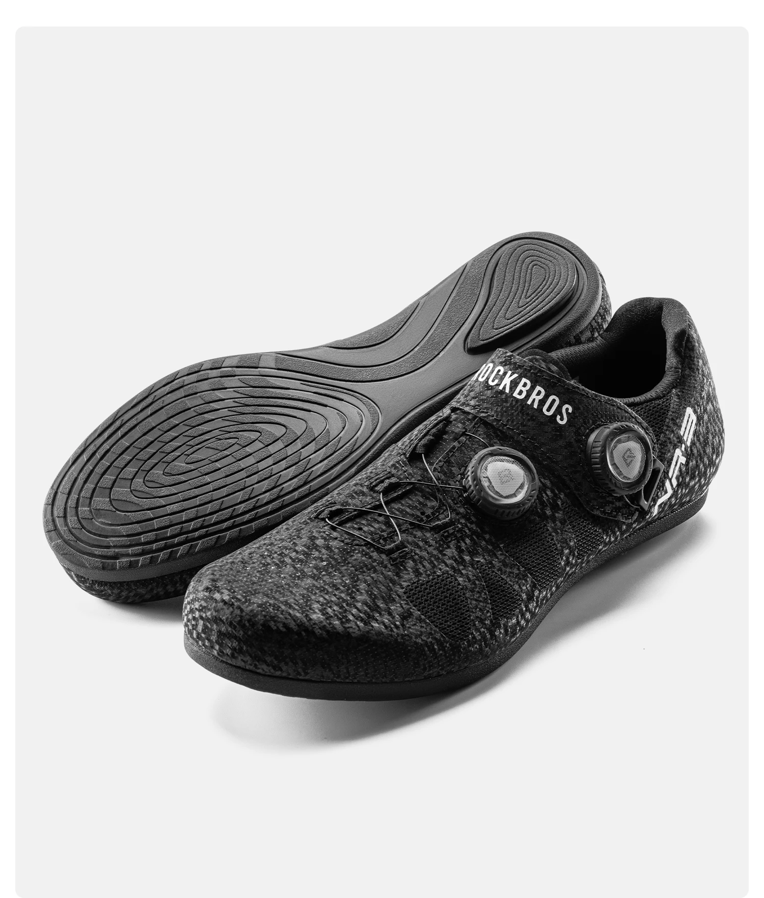 ROCKBROS Professionelle Radsportschuhe Leichte Atmungsaktive Nicht-Assistierende Radsportschuhe Praktische ETIE-Knopfverschluss-Sneaker – Detail 19