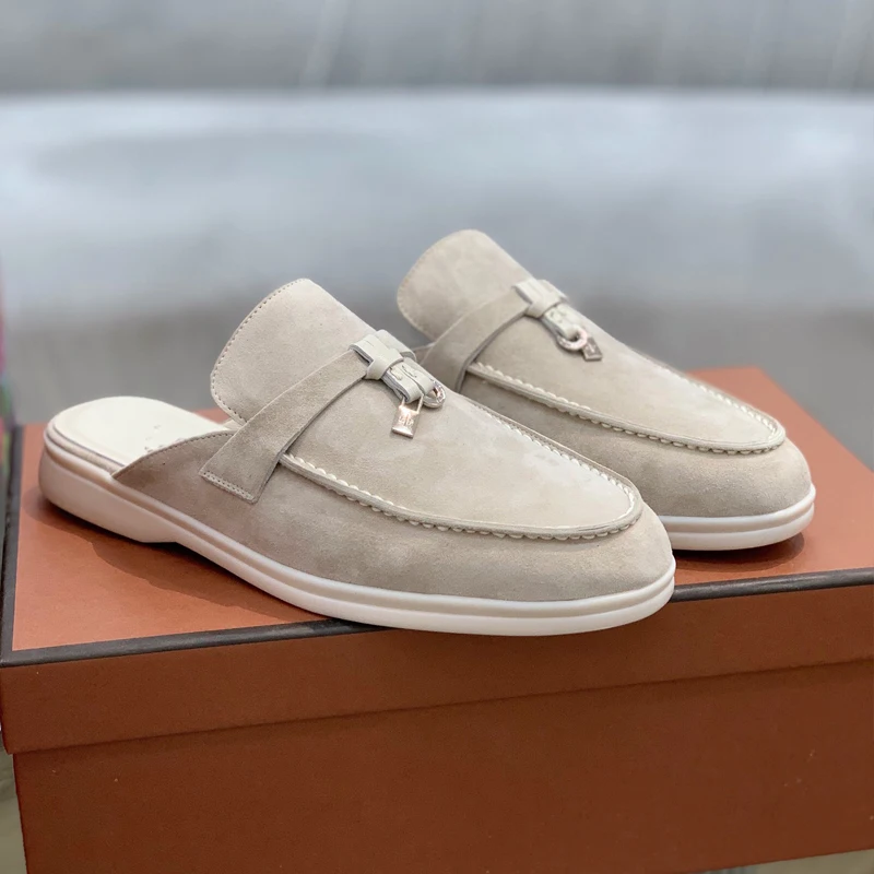 High Quality Italian Luxury Brand Designer Loro Men's And Women's Shoes 2023 Summer Flat Fashion Comfortable Casual Loafers