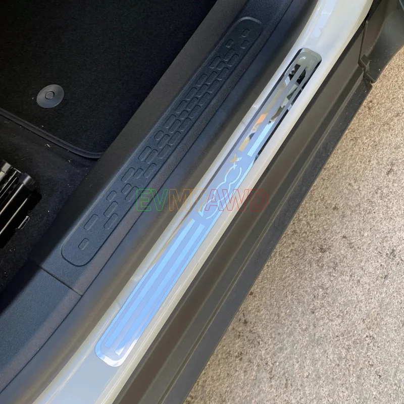 

For FIAT 500X Accessory 2014-2021 2022 Ultrathin Stainless Car Door Sill Scuff Plate Kick Entry Guard Pedal Protector Cover Trim