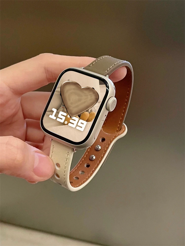 أنيقة اللون مباراة سليم حزام من الجلد الحقيقي لساع...