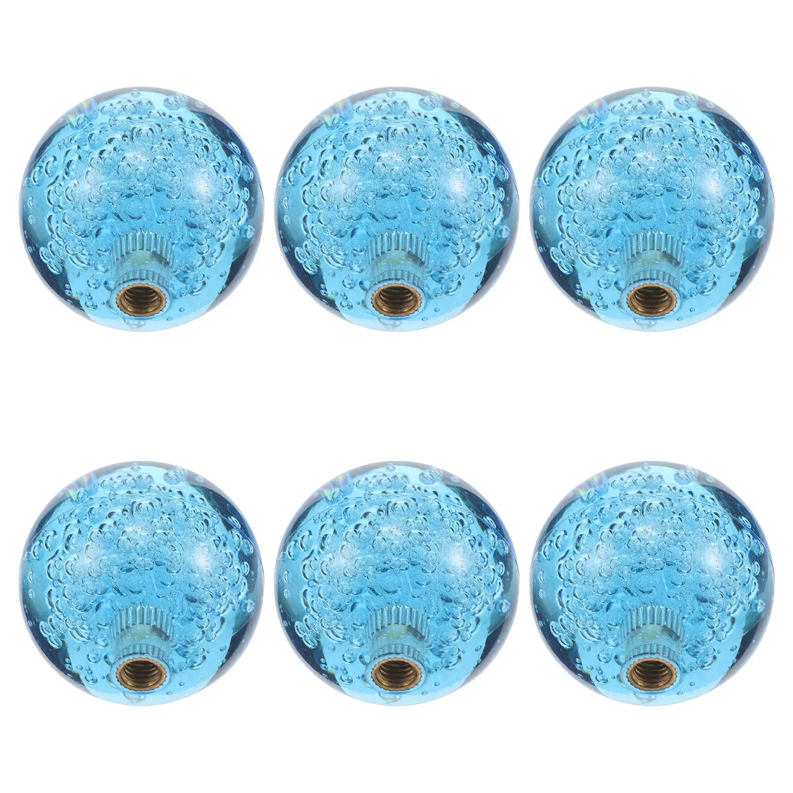 6Pcs 게임 조이스틱 볼 교체 크리스탈 핸들 40Mm 라운드 탑 로커 헤드 클로 머신 파이팅 게임 시뮬레이터용