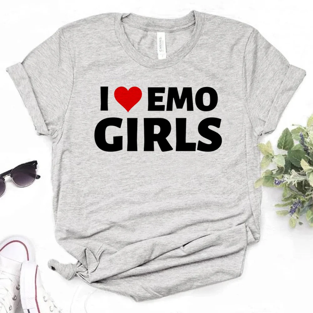 

i Love Emo Girls tshirt women streetwear manga t shirt female y2k clothes