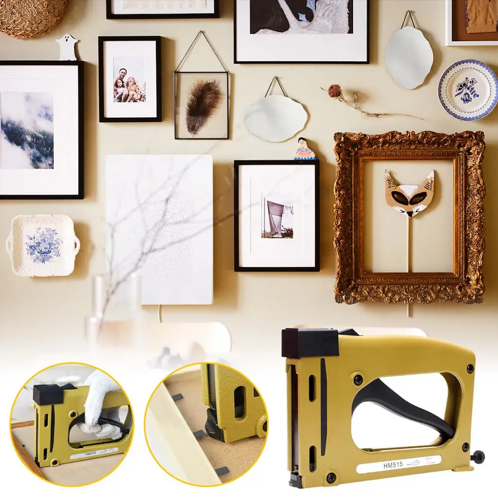 액자 수동 시트 네일러 포인트 드라이버 알루미늄 합금 손 액자 도구 일정한 힘 공압 너트