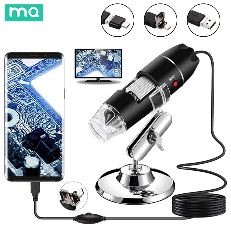 

Цифровая камера-Микроскоп USB 3 в 1 с 8 фотовспышками, совместима с Android Windows 7 8 10 11 Linux Mac
