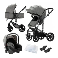 High quality newborn Lightweight Baby Stroller Folding Cart Comfort Baby Stroller 3 in 1 Child Safety Seat With ISOfix 2