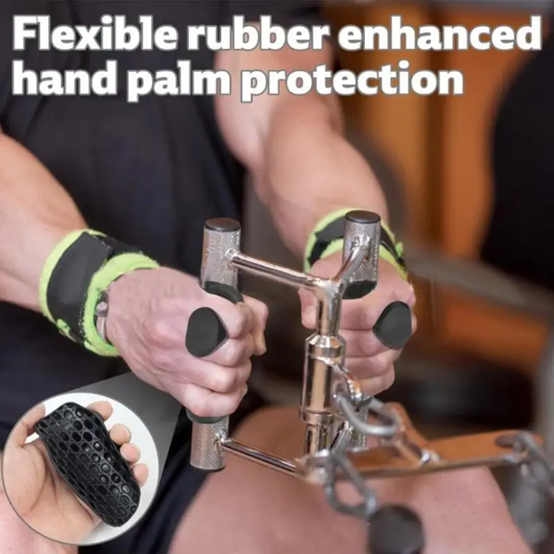 Workout Gym Gloves Silicone Palm Grips Crosstraining Palm Grip Hand Protection for Gymnastics Weightlifting Exercise 5