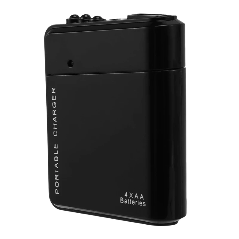 10X Black 4X AA Battery Portable Emergency Power Charger USB For Cell Phone