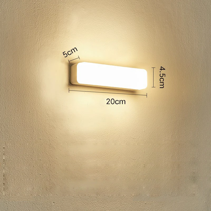 Modern LED Wall Lamp 40/20cm 18W 13W Mirror Light Bathroom Toilet Lamps White Long Strip Fixture Home Decor Led Lighting AC 220V wall light,led wall lamp,led light