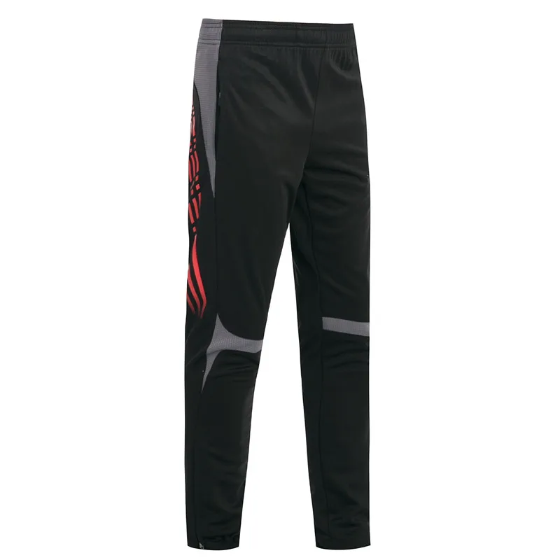 Men Football Training Pants Breathable Sport Pants Running Zipper Pockets Jogging Basketball Cycling Sports Trousers