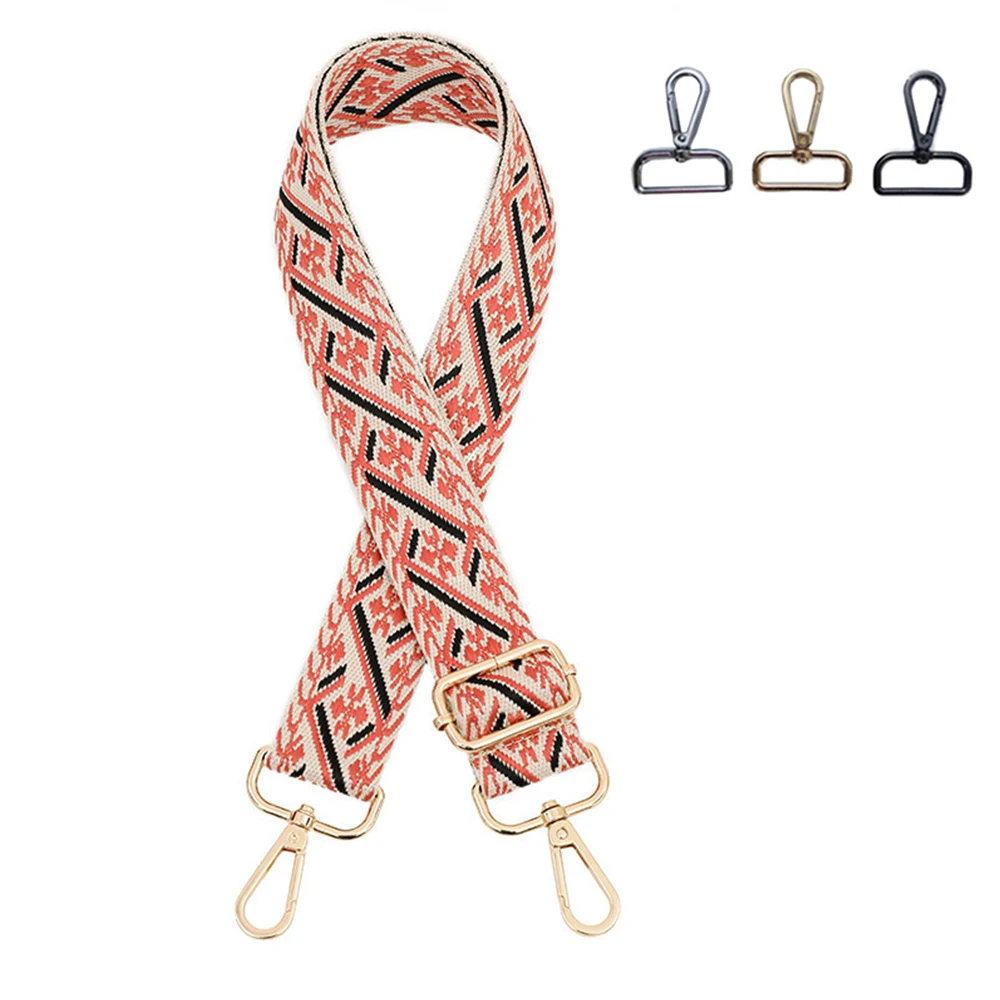 

3.8cm Wide Shoulder Strap Belt Bag Strap Replacement Striped Crossbody Bag Strap Bag Accessories All-match Adjustable Ethnic