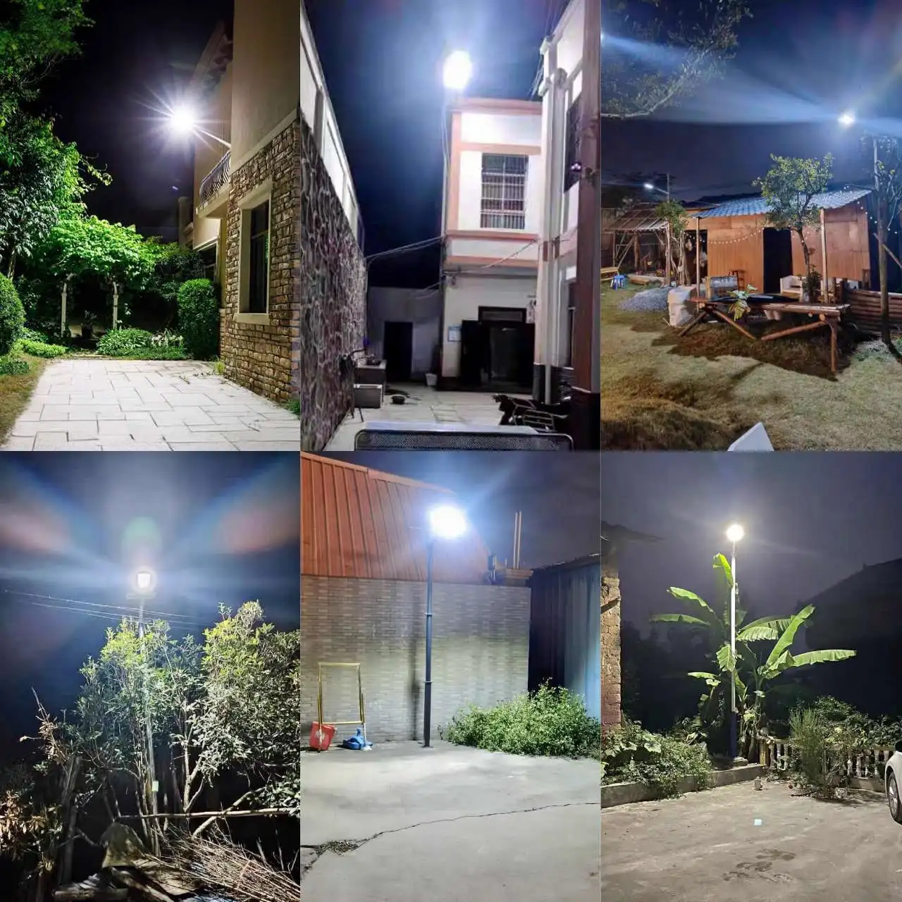 Lampe-solaire-extérieur-eclaire-jardins-exterieur-maison-nuit