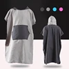 Microfiber Wetsuit Changing Robe Poncho with hood Quick Dry Hooded Towels for Swim Beach & Pool Compact & Lightweight Swim Towel 1