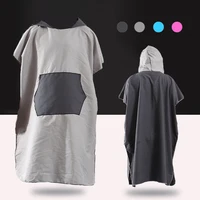 Microfiber Wetsuit Changing Robe Poncho with hood Quick Dry Hooded Towels for Swim Beach & Pool Compact & Lightweight Swim Towel 1