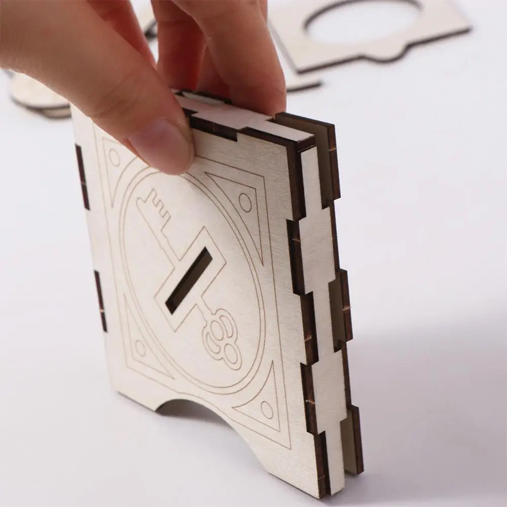 3D Puzzle Toys Assembling Wooden DIY Magic Set Educational Wooden Finger Magic Trick Colorful Brain Magic Pencil Box Gifts