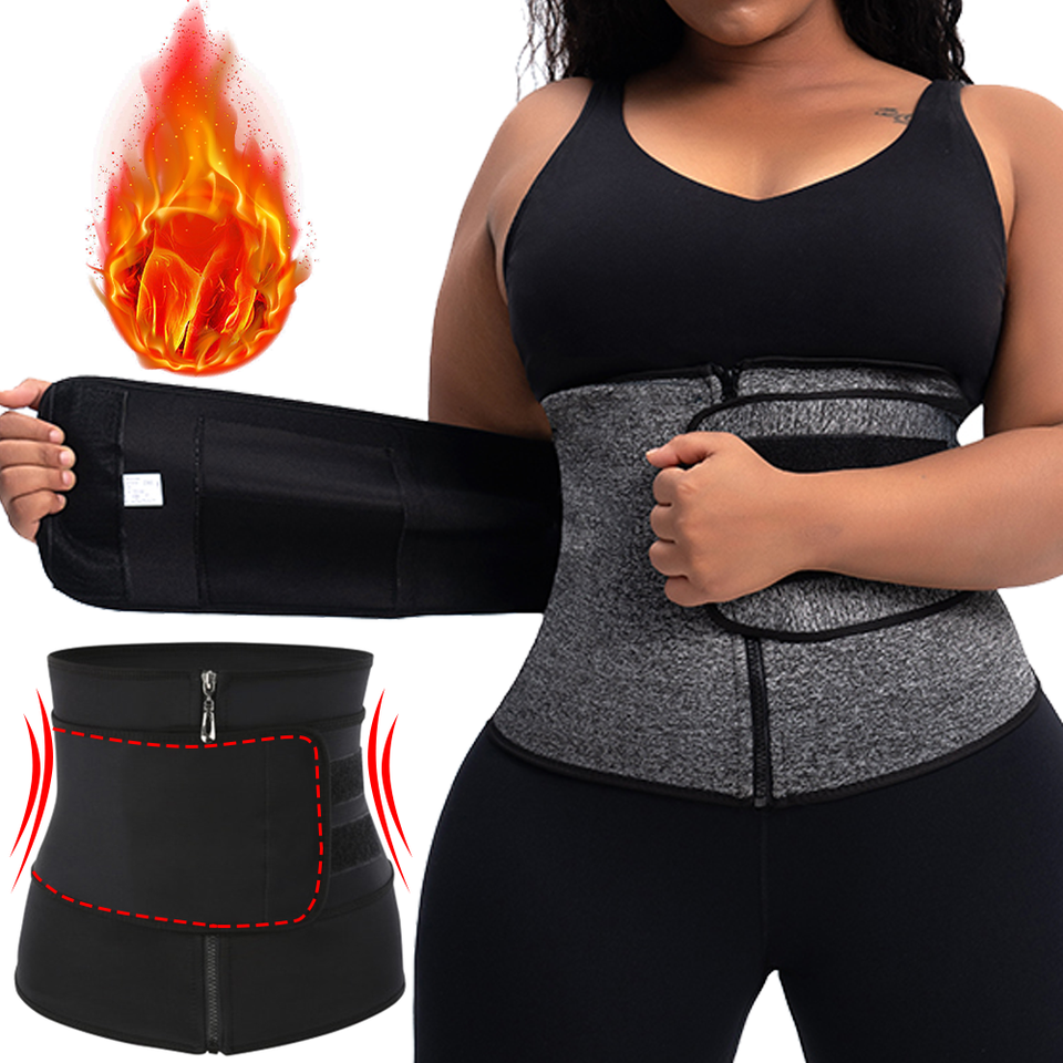  Waist Trainer Slimming Body Shaper Fitness Belt Weight Loss Fat Burning Sport Girdle Sweat Trimmer Workout Cincher Shapewear 