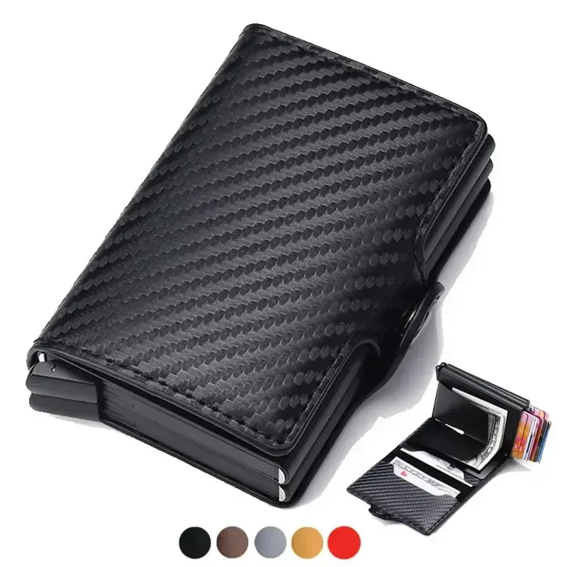 Men's Card Wallet Anti-Theft Credit/Bank/ID Card Holder Case Magic Smart Money Wallet with Secure Protection