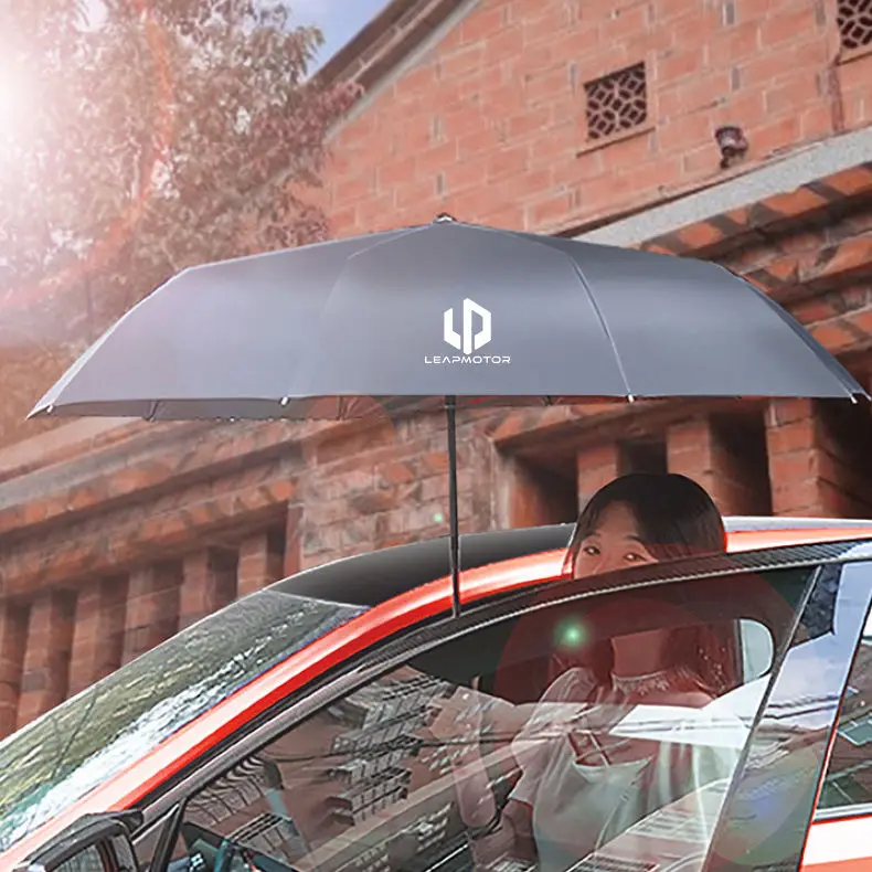 Fully Automatic UV 10 Bone Reverse Folding Umbrella For LEAPMOTOR C11 C10 C16 C01 T03 Car Umbrella Parasol