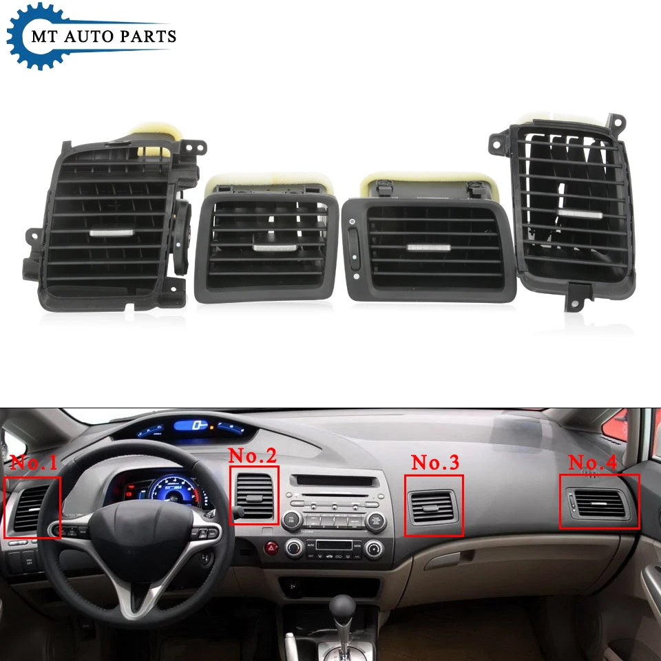 MTAP AC Air Conditioner Air Vent Outlet For HONDA CIVIC FA1 FD1 FD2 2006 2007 2008 2009 2010 2011 Driver Passenger Side