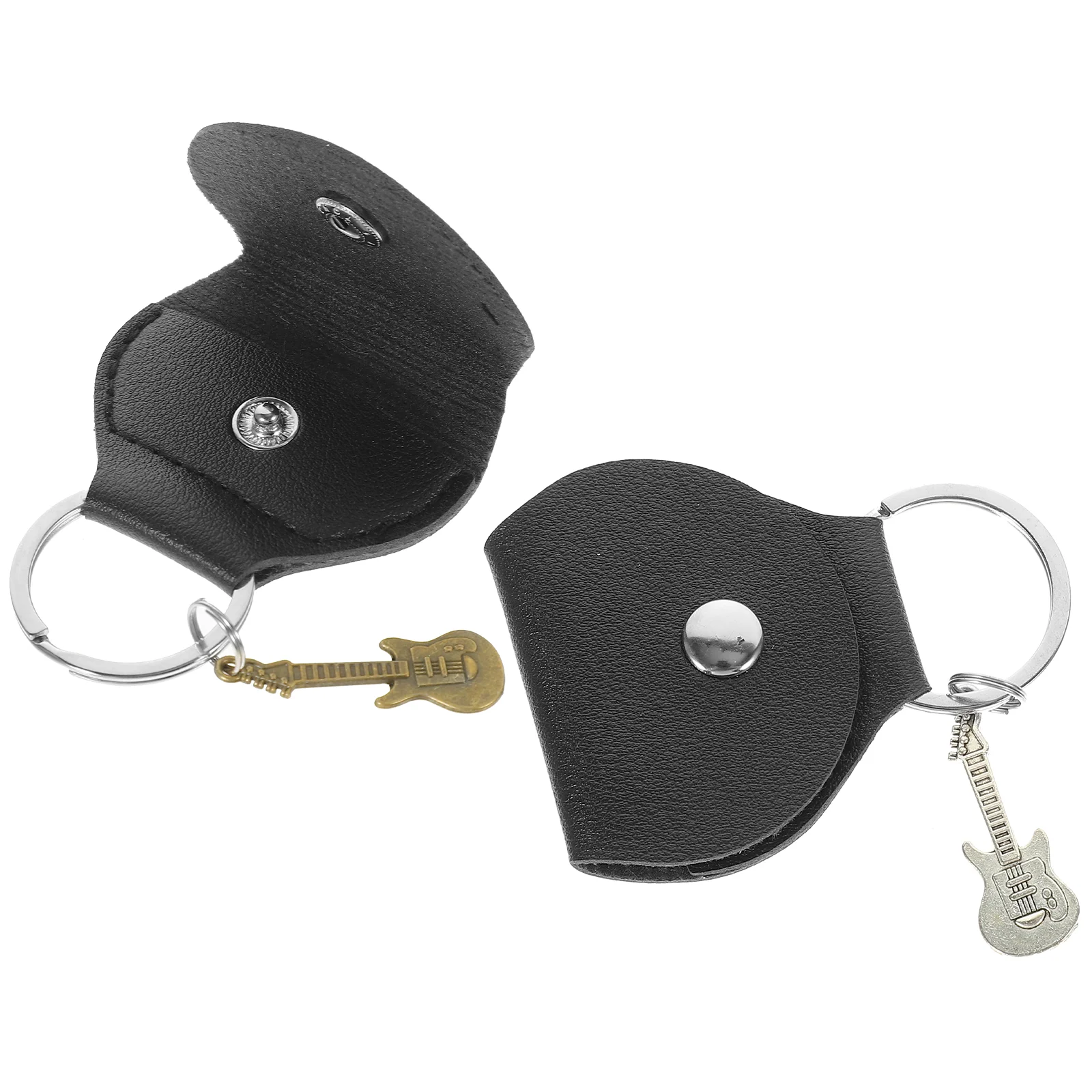

2pcs Guitar Pick Holder Keychain Guitar Pick Holder Case Keychain Organizers