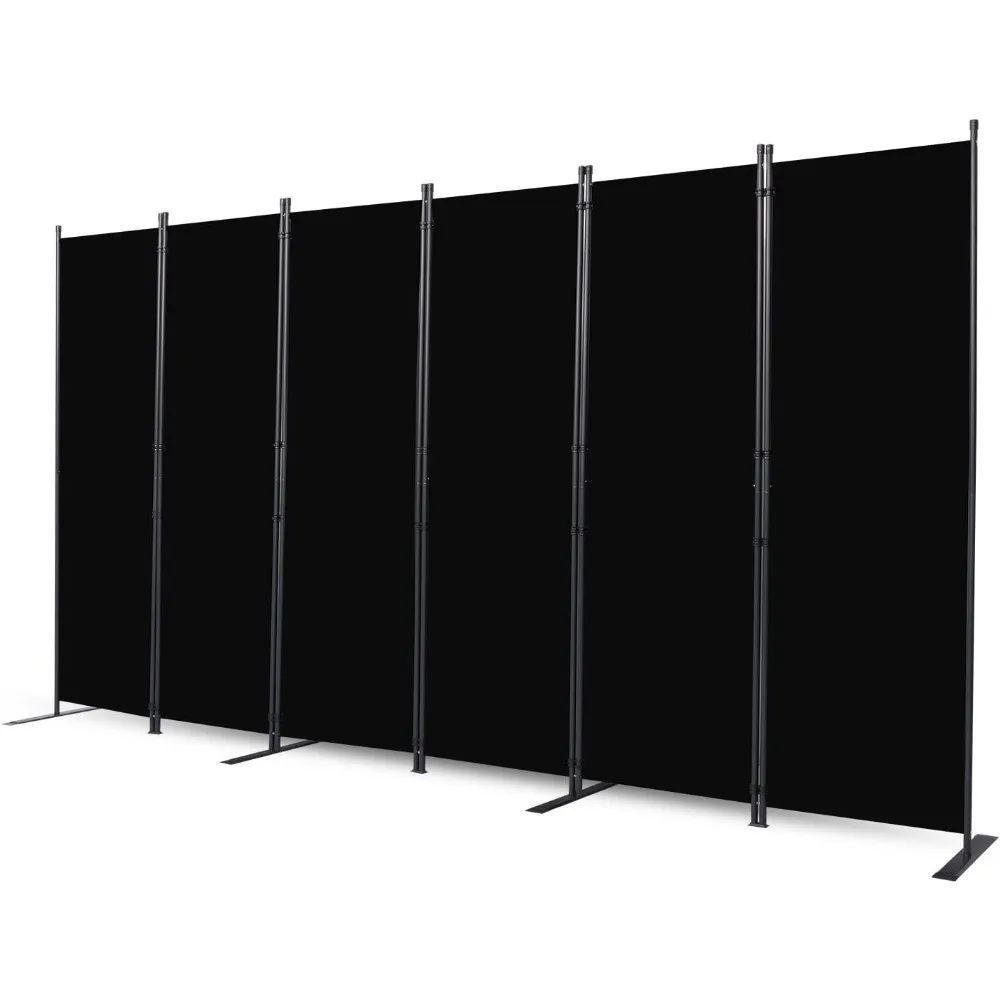 Room Divider 6 Panel Folding Privacy Screens With Wider Support Feet Partition Separator Home Decor Garden Room Divider Screen