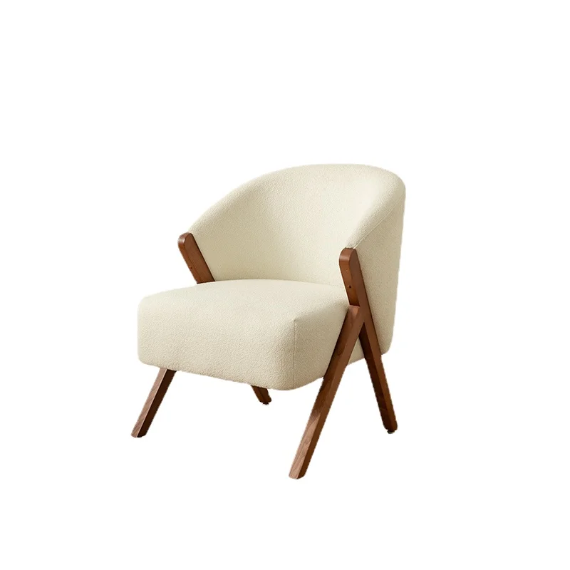

Yy Nordic Solid Wood Single-Seat Sofa Chair Living Room Small Apartment Japanese Furniture