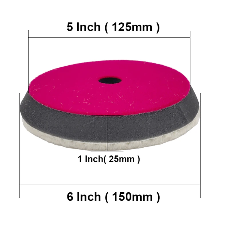Car Auto Buffer Woollen Polishing Pad 1PC 5 inch 6 inch For Automotive Scratch Remove car polishing pad car polish pad wool polishing pad wool polishing head